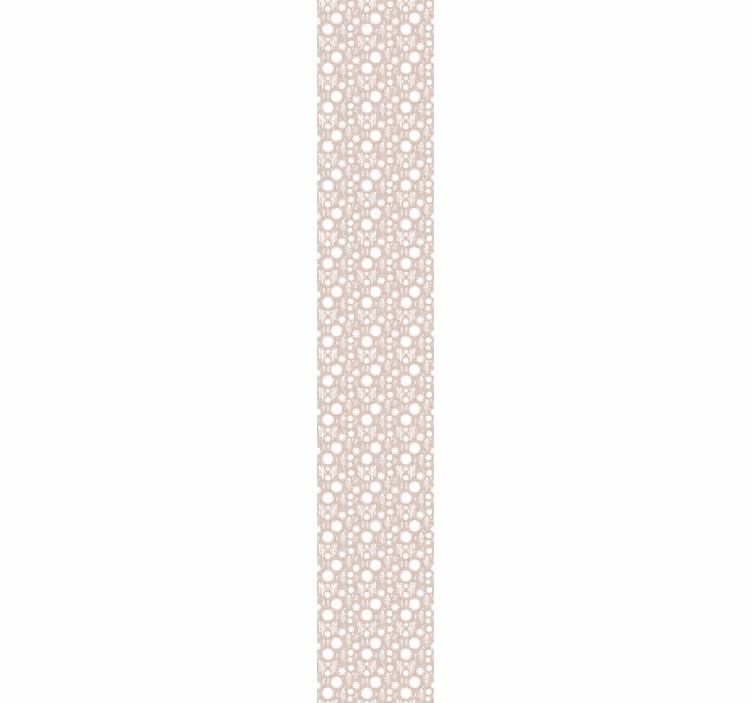 Papier peint floral affichage floral blanc - TenStickers