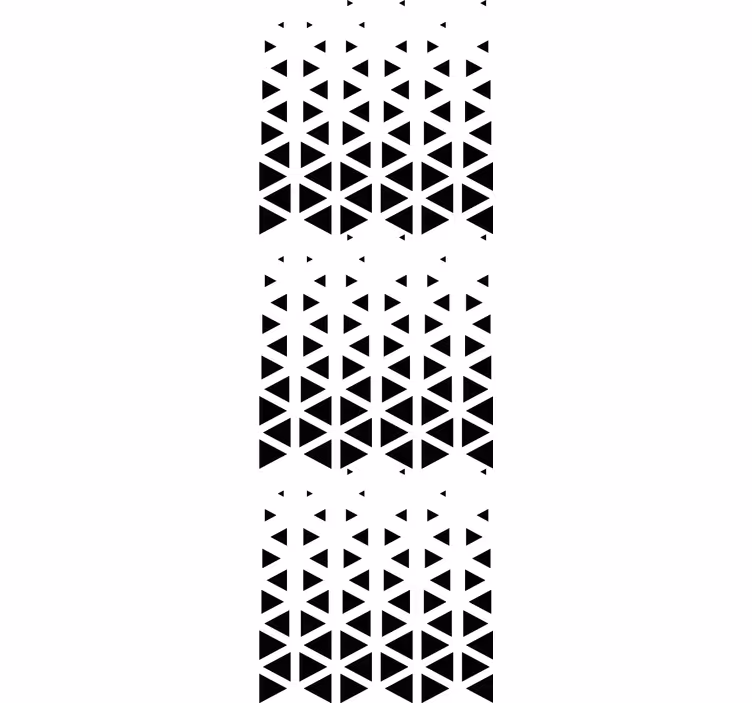 Papier peint formes géométriques agencement triangles noirs - TenStickers