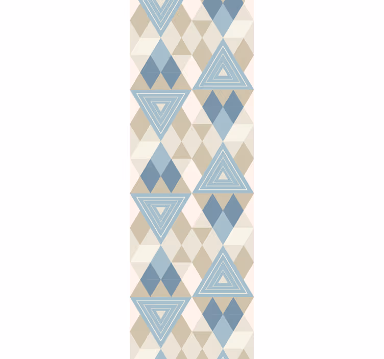 Papier peint formes géometriques triangles et diamants - TenStickers