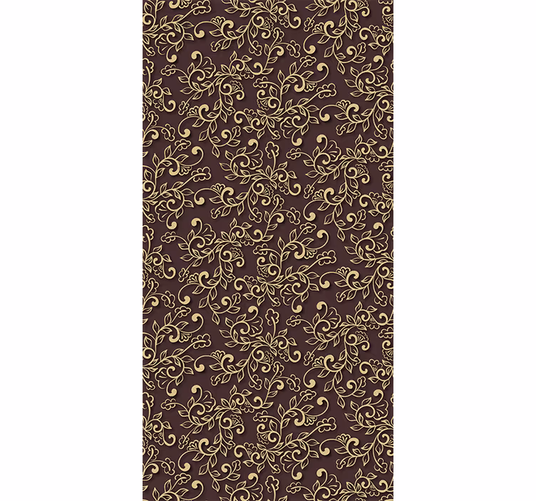 Papier peint salon tourbillons floraux élégants - TenStickers