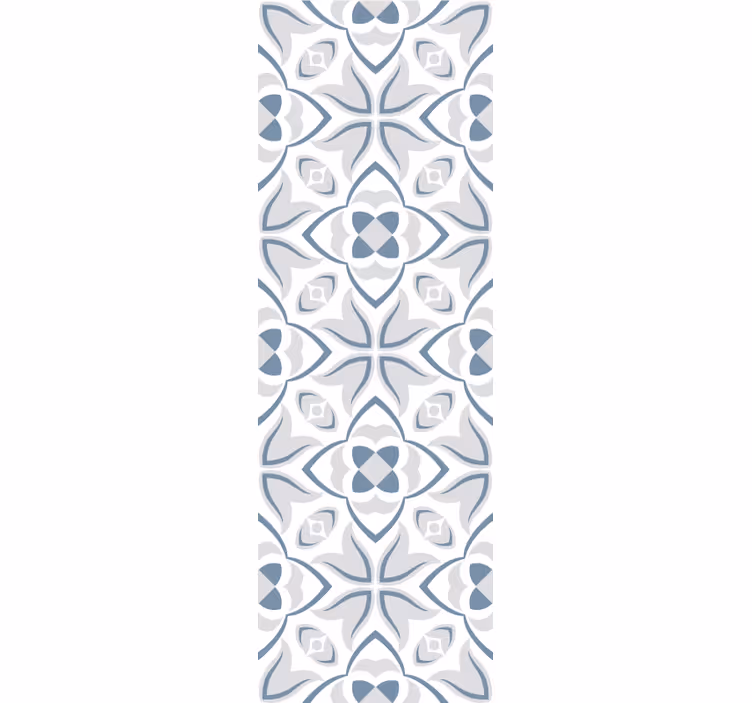 Papier peint carrelage formes florales élégantes - TenStickers