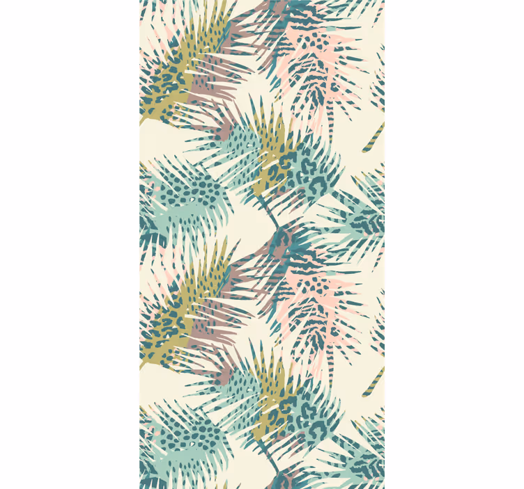 Papier peint feuillage scène de feuillage tropical - TenStickers