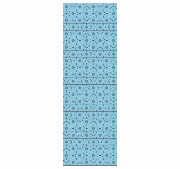 Papier peint bleu formes géométriques bleues - TenStickers