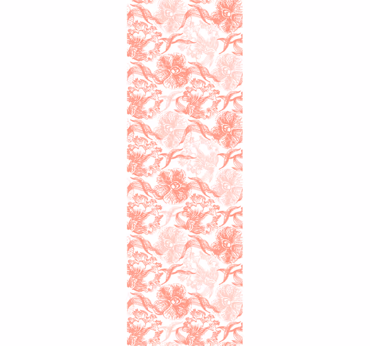 Papier peint fleuri superposition de fleurs douces - TenStickers