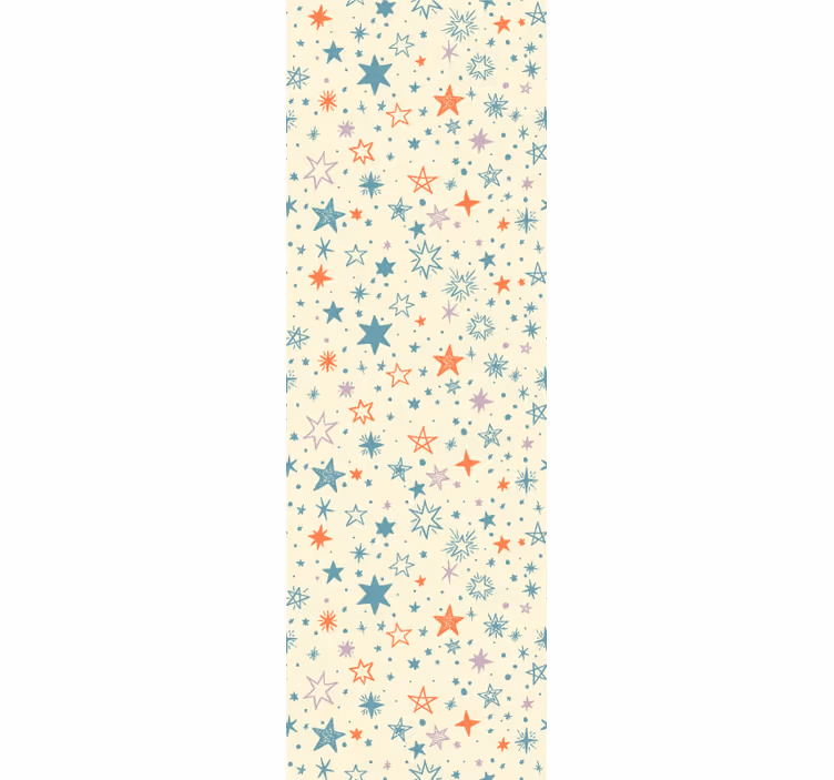 Papier peint chambre bébé décorations d'étoiles colorées - TenStickers
