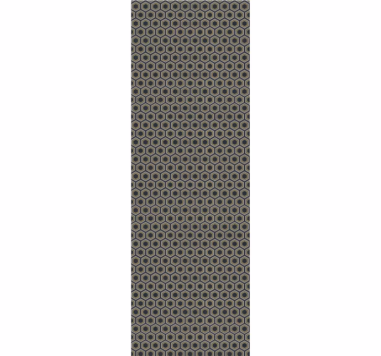 Papier peint 3D texture hexagonale - TenStickers