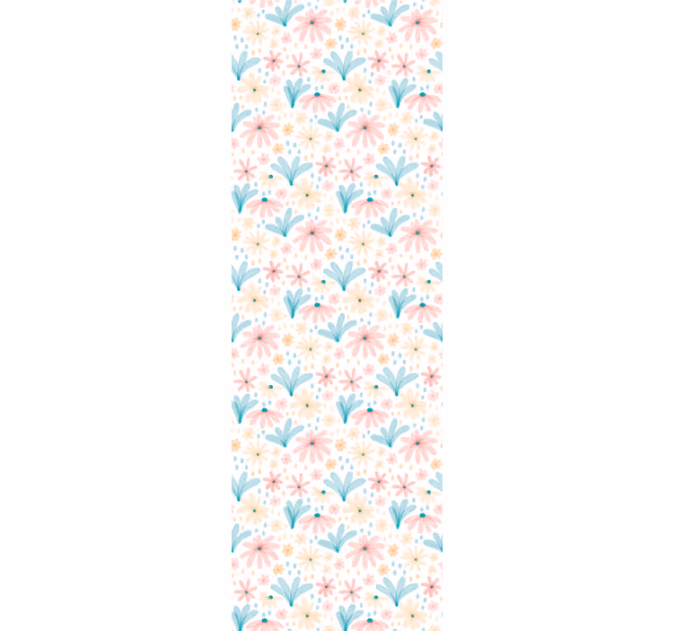 Papier peint floral ambiance jardin fleuri - TenStickers