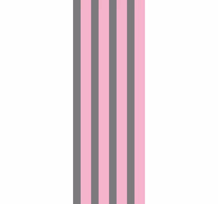 Papier peint rayures rose - TenStickers