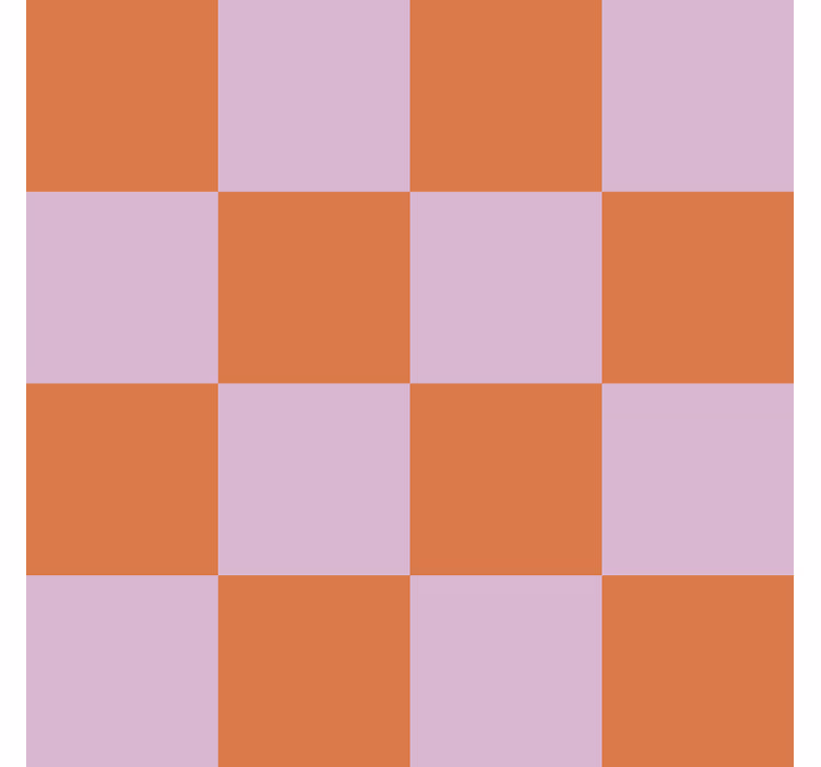 Papier peint carrelage motif nuances d'orange - TenStickers