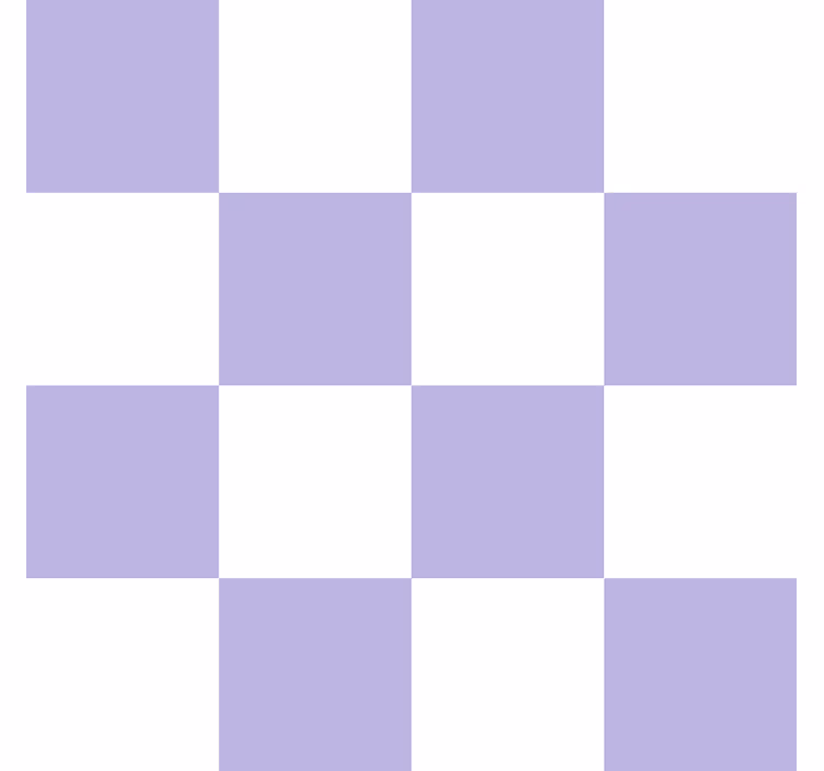 Papier peint carrelage motif blanc et violet - TenStickers