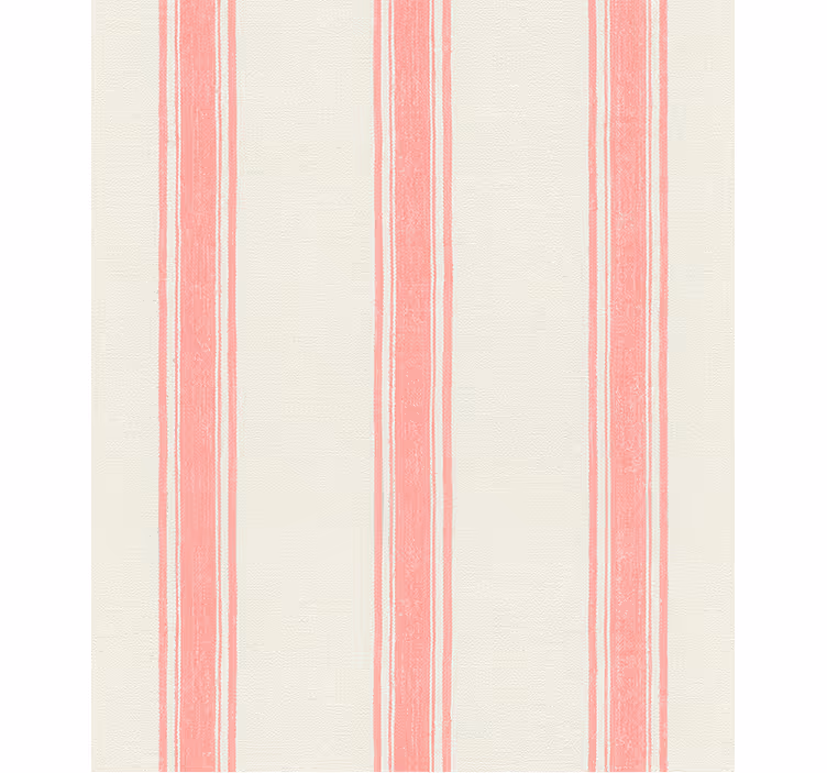 Papier peint géométrique lignes verticales rose pastel - TenStickers