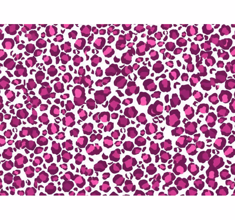 Papier peint rose imprimé léopard fuchsia - TenStickers
