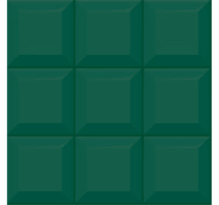 Papier peint formes géométriques carrés verts 3d - TenStickers