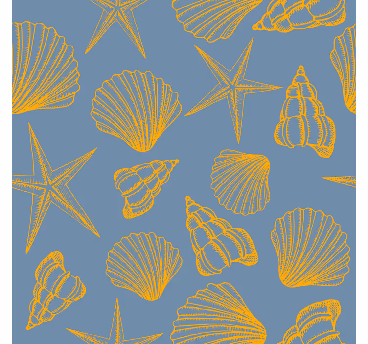 Papier peint nature coquillages et Étoiles - TenStickers