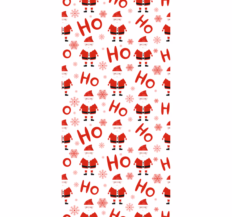 Papier peint de noël père noël hohoho - TenStickers