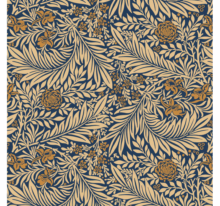 Papier peint salon fleurs vintage - TenStickers