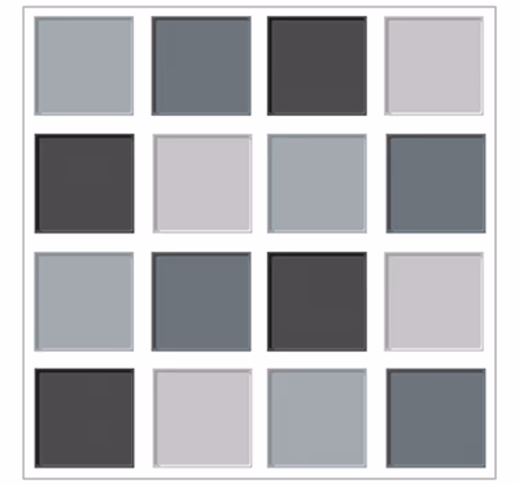 Papier peint salon carreaux en nuances de gris - TenStickers