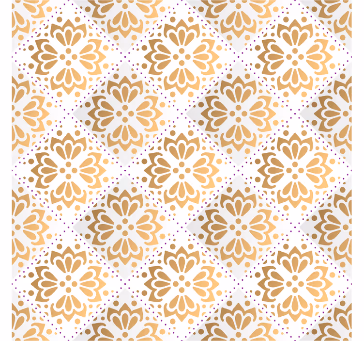 Papier peint salon mandalas dorés - TenStickers