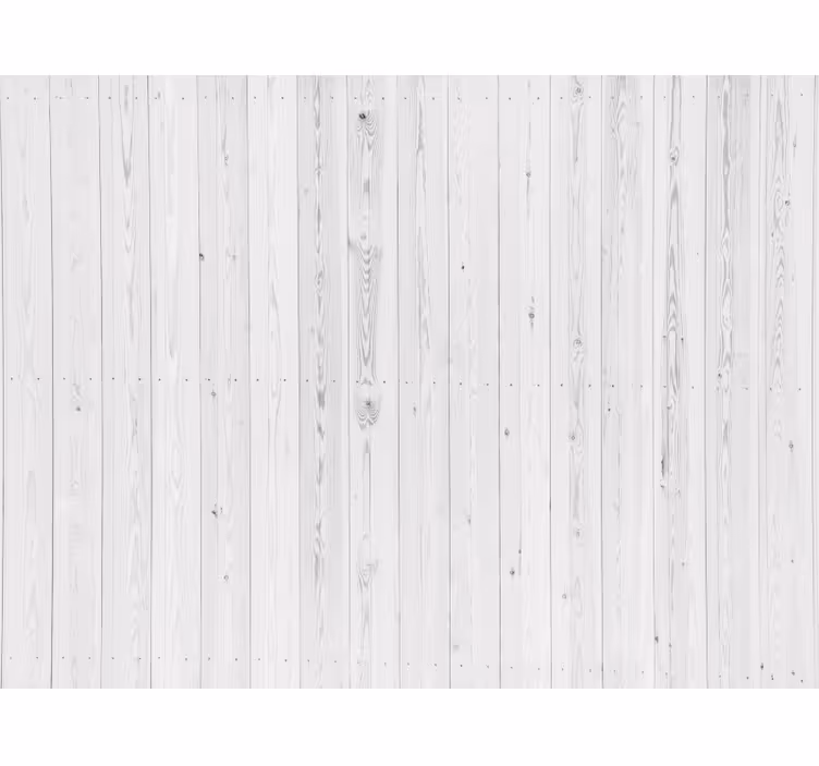 Papier peint bois motif blanc vintage - TenStickers