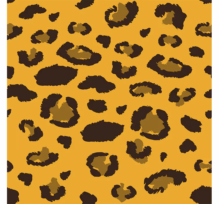 Papier peint salon imprimé léopard - TenStickers