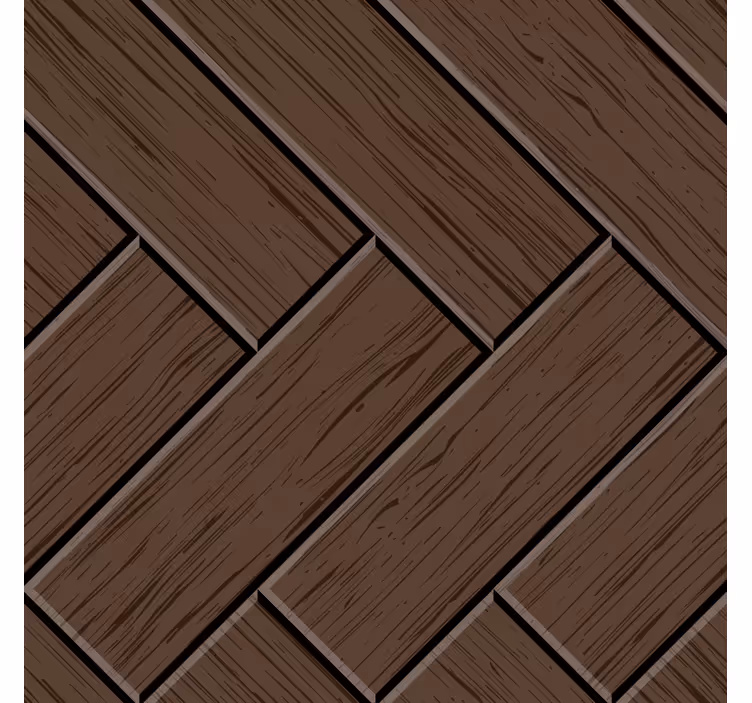 Papier peint ornemental autocollant sol lattes zigzag - TenStickers