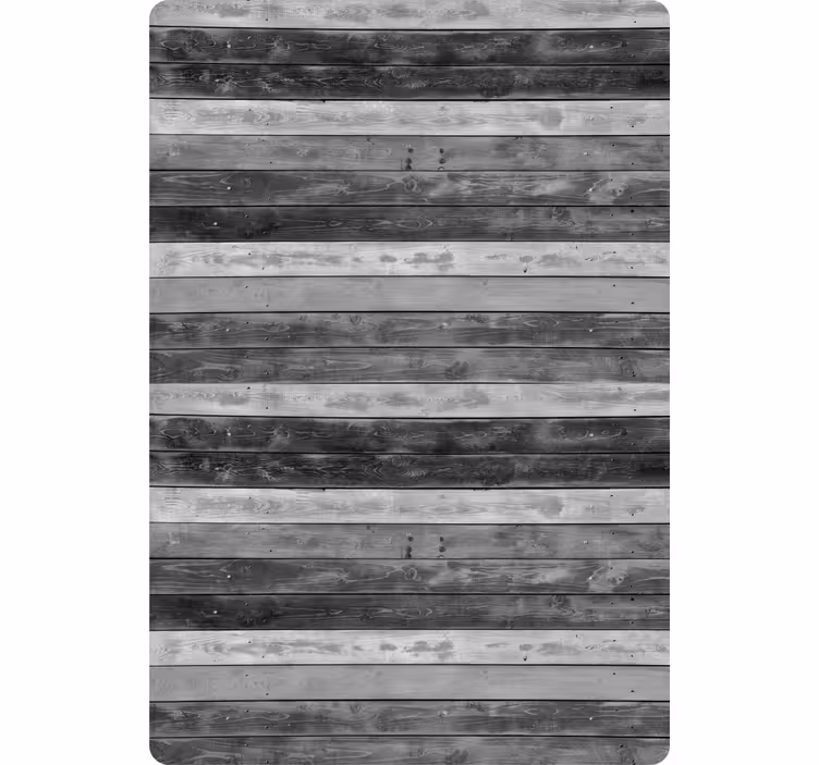 Papier peint ornemental planches en bois gris rustique - TenStickers