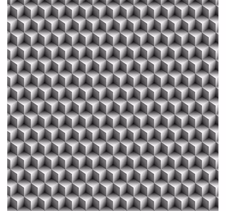 Papier peint 3d motif cubes gris - TenStickers