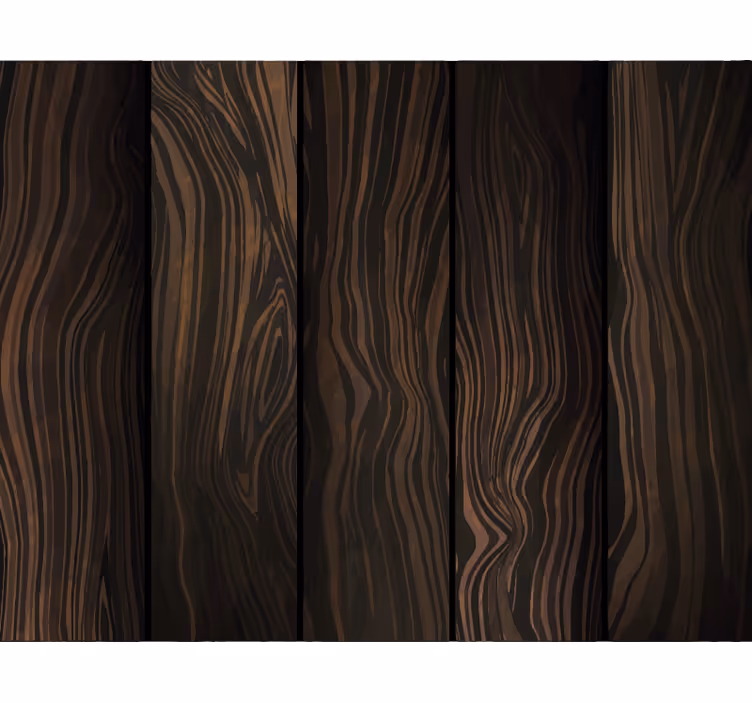 Papier peint bois motif feuilles sombres - TenStickers
