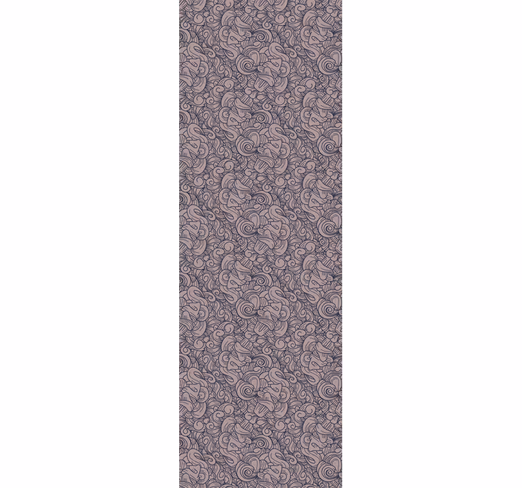 Papier peint salon motif paisley abstrait - TenStickers