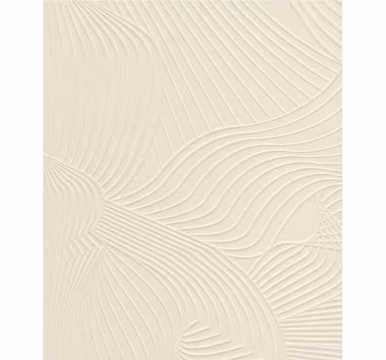Papier peint salon relief ondulé crème - TenStickers