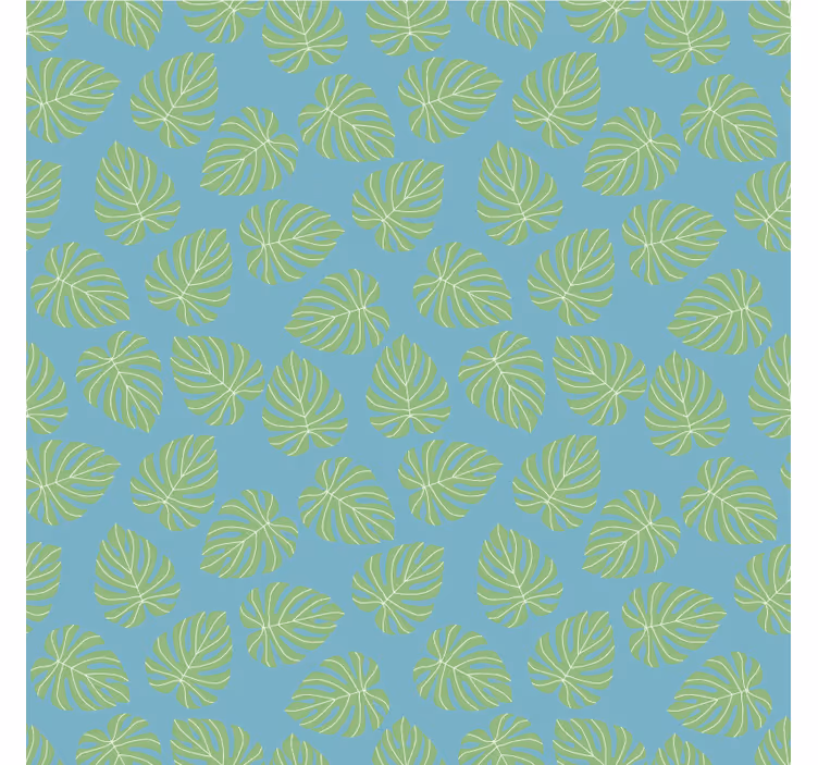 Papier peint chambre design feuilles vertes estivales - TenStickers
