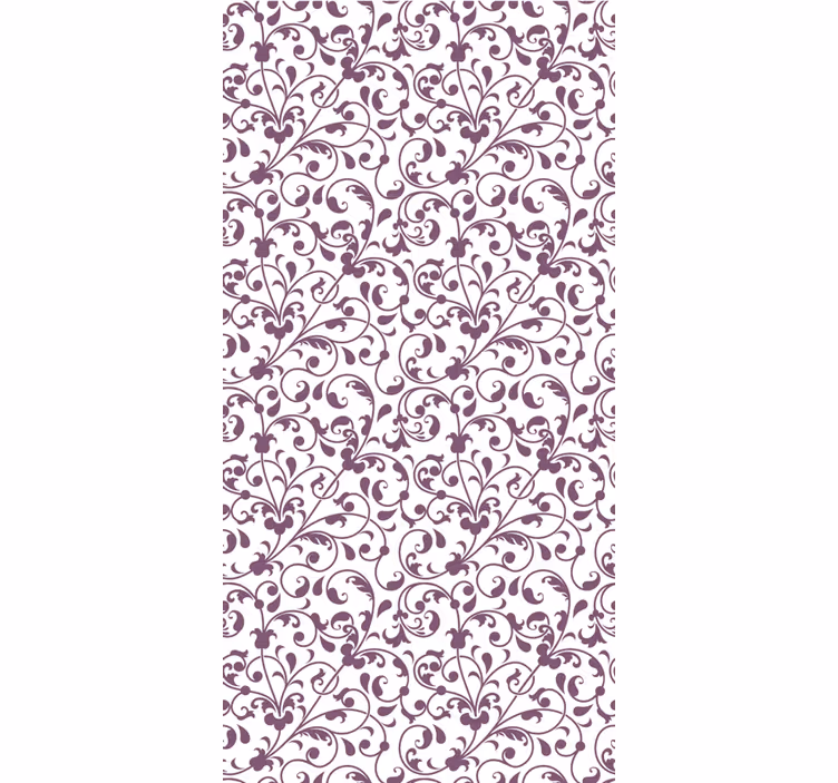 Papier peint salon motif paisley feuilles ornamentas - TenStickers