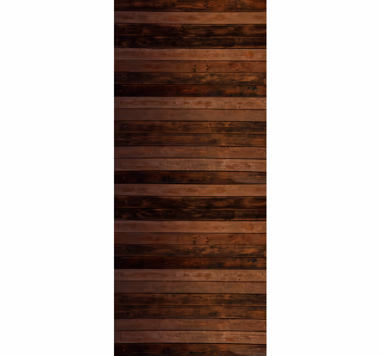 Papier peint ornemental lattes horizontales marron - TenStickers