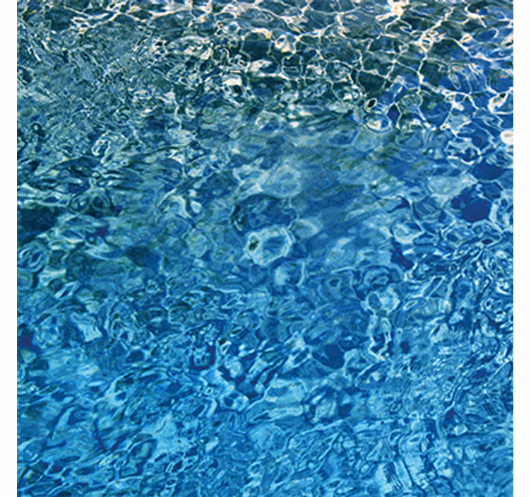 Papier peint texture eau bleue réaliste - TenStickers