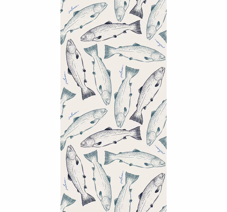 Papier peint animaux saumon - TenStickers