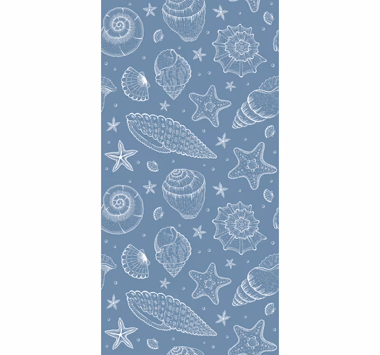 Papier peint animaux vie marine et coquillages - TenStickers