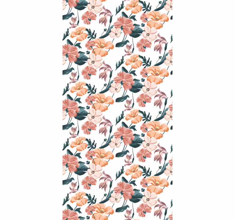 Papier peint chambre motif de fleurs pastel magnifiques - TenStickers