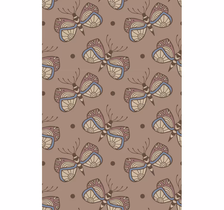 Papier peint chambre papillon vintage inspirant - TenStickers