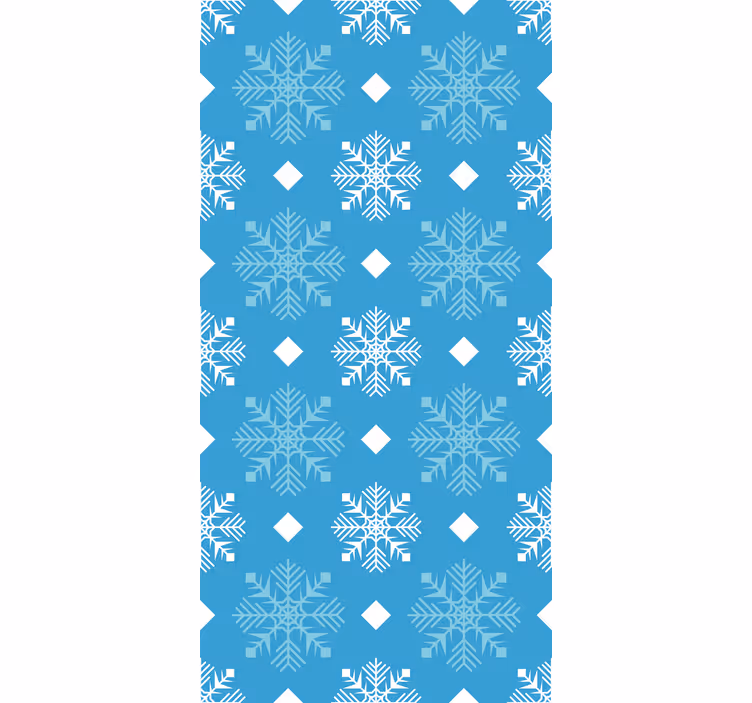 Papier peint chambre flocons de neige bleus - TenStickers