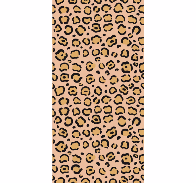 Papier peint chambre imprimé léopard pastel - TenStickers