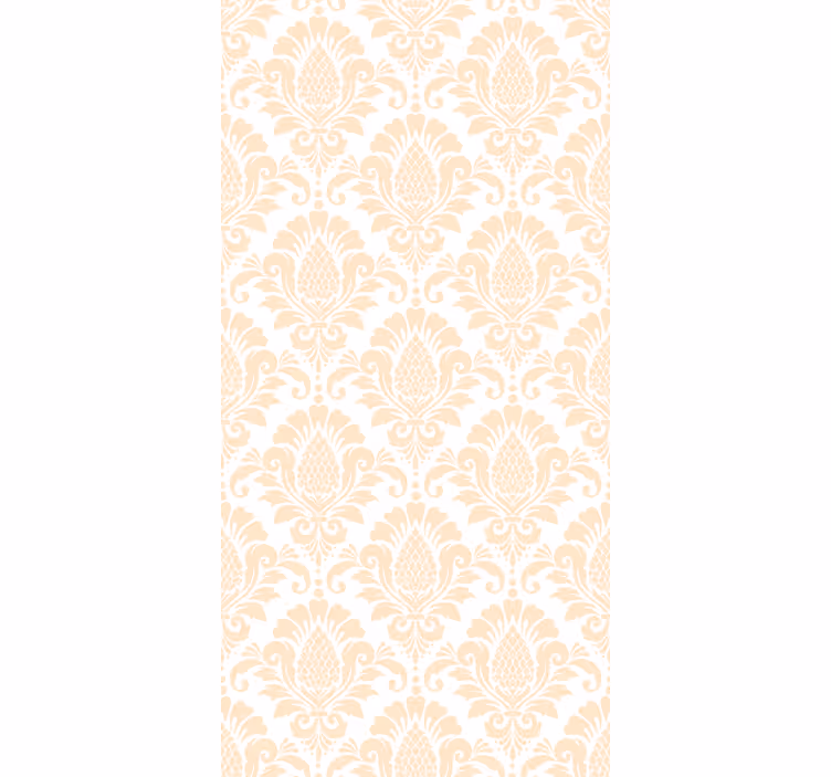 Papier peint chambre motif damassé beige - TenStickers