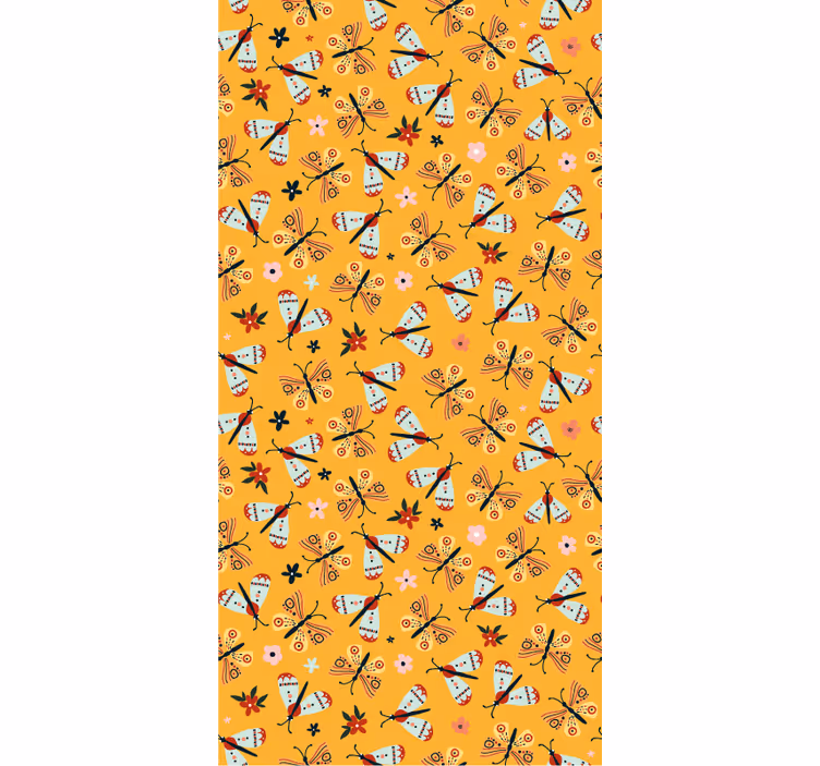 Papier peint animaux papillons dessinés à la main - TenStickers