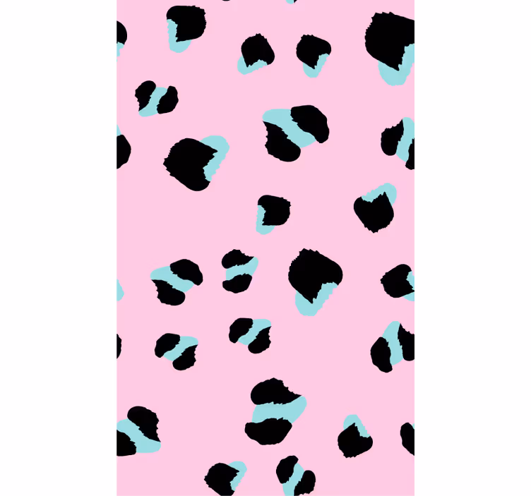Papier peint animaux léopard rose - TenStickers