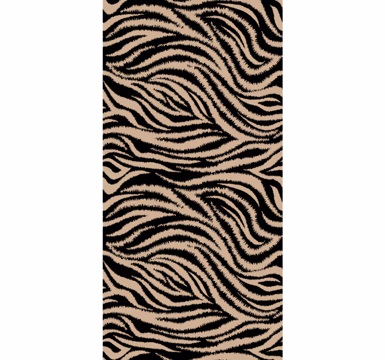 Papier peint animaux motif rayures zèbre - TenStickers