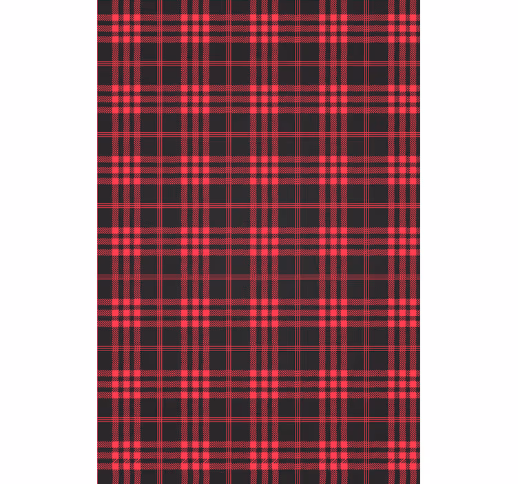 Papier peint de noël motif tartan de noël - TenStickers