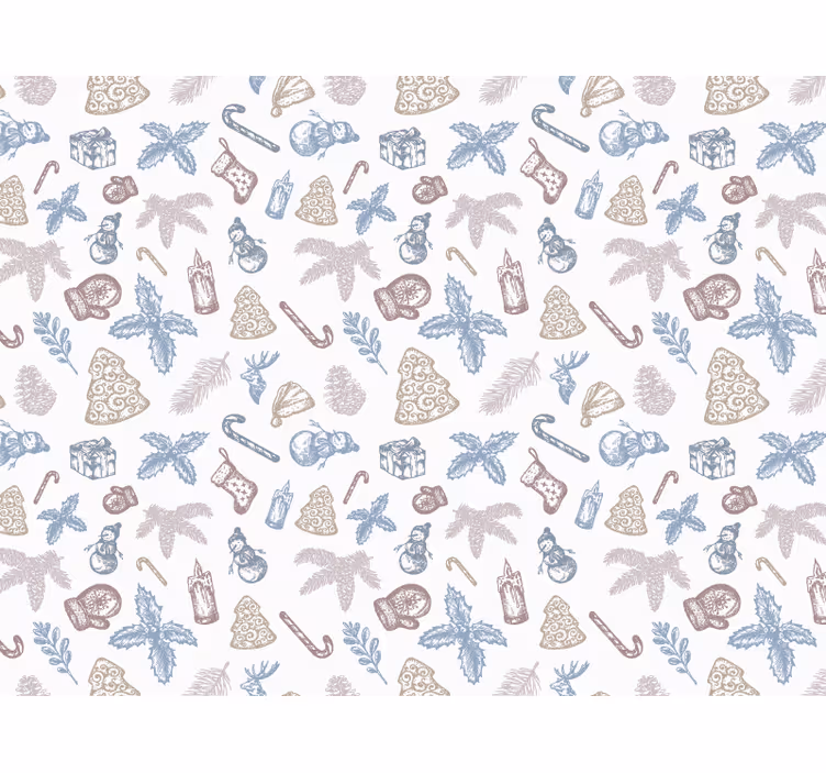 Papier peint de noël pour une ambiance festive - TenStickers