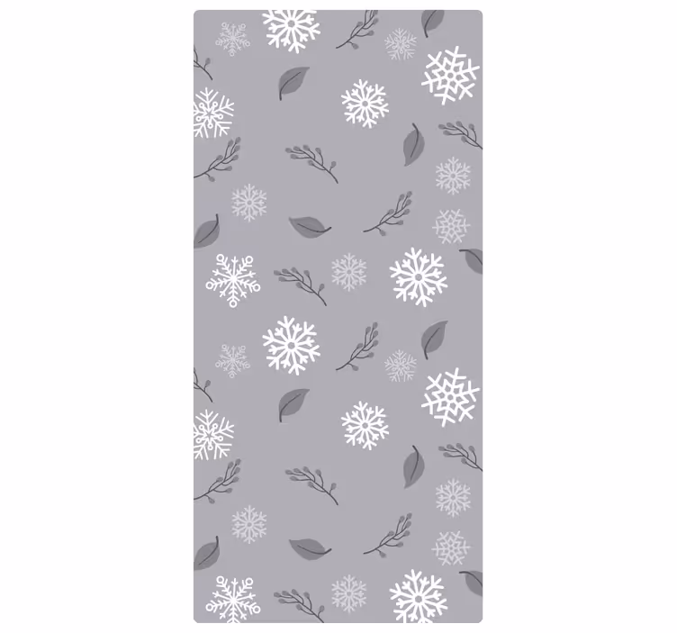 Papier peint de noël motif flocon saisonnier - TenStickers
