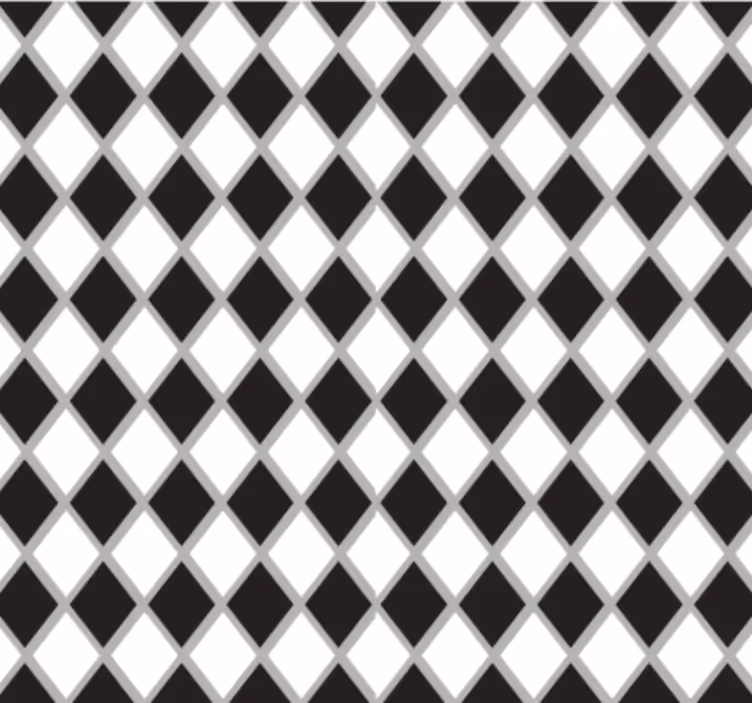 Papier peint bureau diamants noirs et blancs - TenStickers