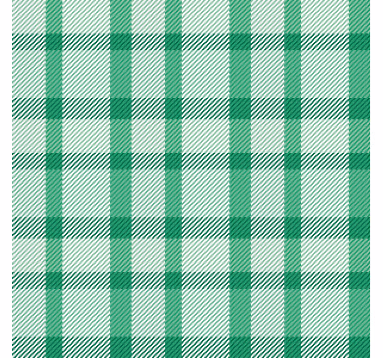 Papier peint couloir carrés verts et blancs - TenStickers