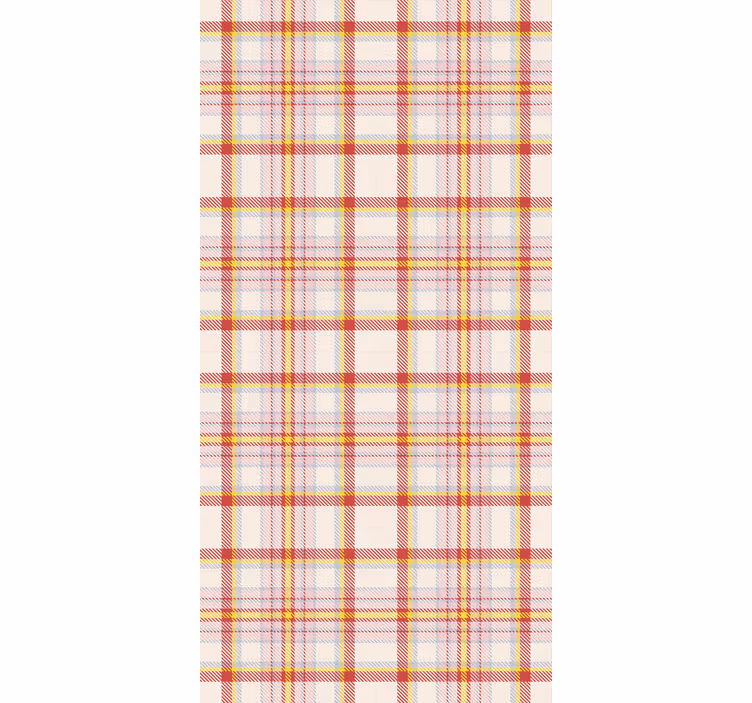 Papier peint couloir à motif tartan écossais - TenStickers